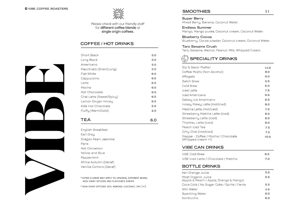 Menu Vibe Coffee Roasters-2