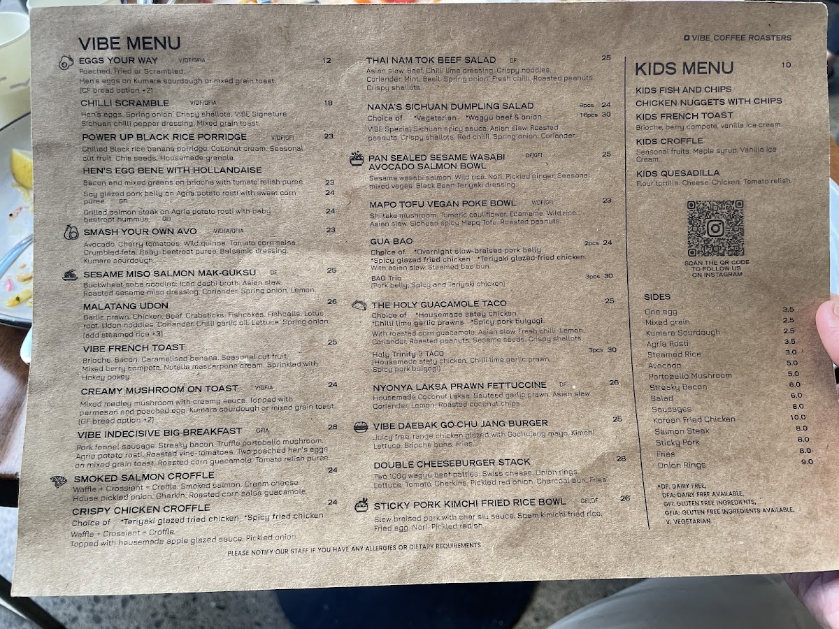 Menu Vibe Coffee Roasters-5