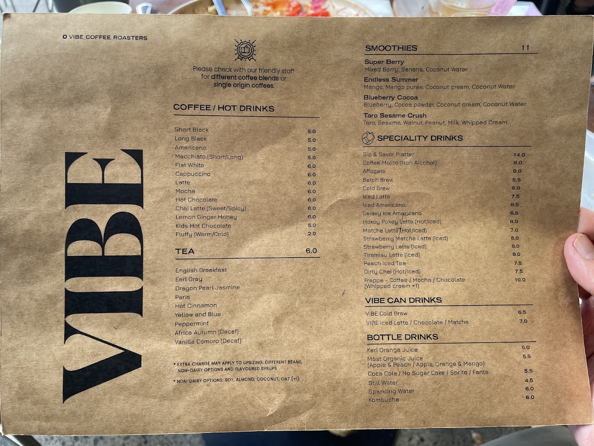 Menu Vibe Coffee Roasters-6