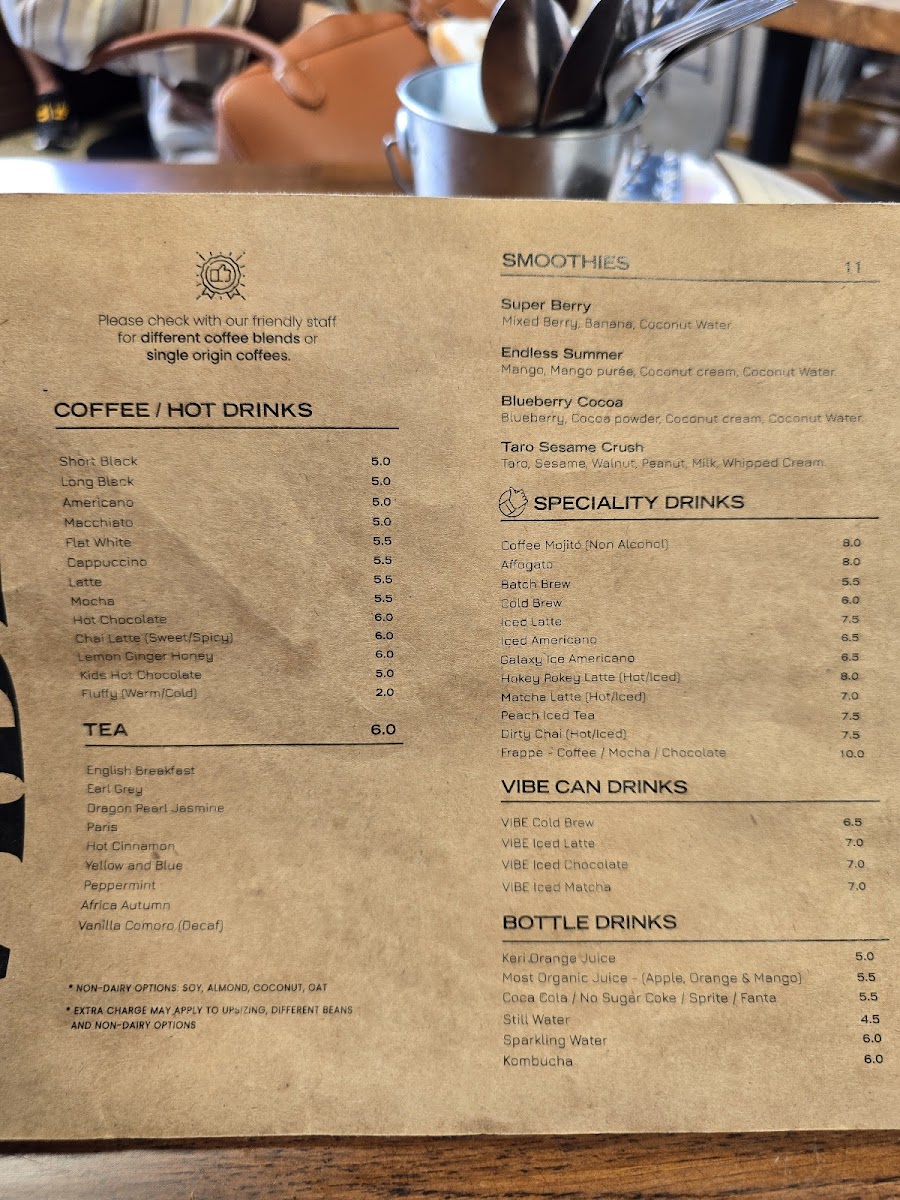 Menu Vibe Coffee Roasters-7